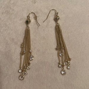 Kendra Scott Gold Tassel CZ Earrings